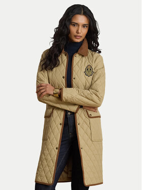 LAUREN RALPH LAUREN LAUREN RALPH LAUREN Kurtka przejściowa Crested 3/4 Quilt 297P18059002 Beżowy Regular Fit