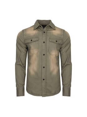Brandit Brandit Koszula jeansowa 4018.9.M Khaki Regular Fit