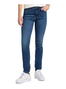 Lee Lee Jeansy Scarlett High Niebieski Skinny Fit