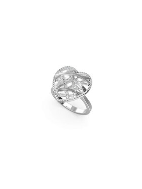 Guess Guess Prsteň JUBR03101JWRH54 Strieborná