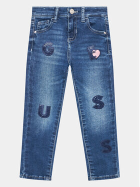 Guess Guess Дънки K3YA04 D4CA0 Тъмносин Slim Fit
