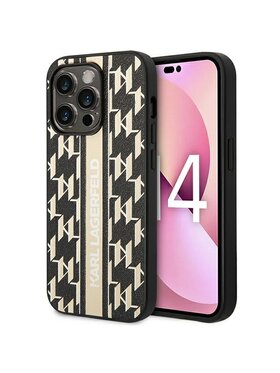 KARL LAGERFELD KARL LAGERFELD Etui na telefon Monogram Stripe Brązowy