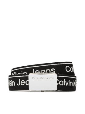 Calvin Klein Jeans Calvin Klein Jeans Ceinture enfant Logo Taupe Buckle Belt IU0IU00393 Noir