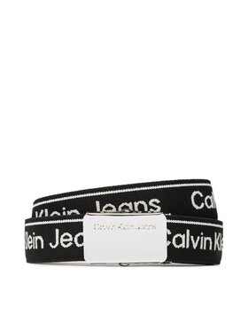 Calvin Klein Jeans Calvin Klein Jeans Curea pentru copii Logo Taupe Buckle Belt IU0IU00393 Negru
