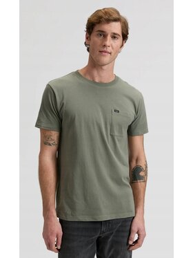 Lee Lee T-Shirt ULTIMATE POCKET TEE Zielony Slim Fit
