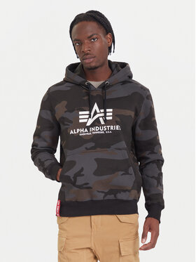 Alpha Industries Alpha Industries Bluza Basic 178312C Zielony Regular Fit