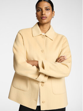 Elena Mirò Elena Mirò Cappotto invernale 8156P100072N012 Crema A-Line Fit