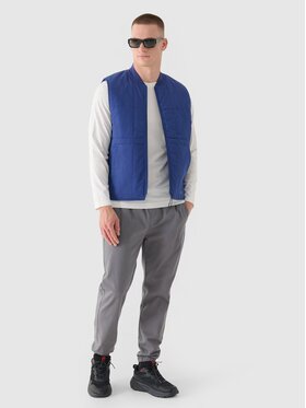 4F 4F Bavlnené nohavice 4FWMM00TTROM0944-25S Sivá Regular Fit