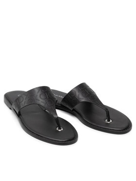 Calvin Klein Japanke Almond Flat Tp Slide Hf HW0HW01159 Crna