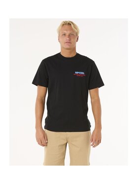 Rip Curl Rip Curl T-Shirt Surf Revival Ding Repair Tee Czarny Relaxed Fit