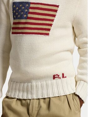 Polo Ralph Lauren Polo Ralph Lauren Pulover 323668285006 Bela Regular Fit