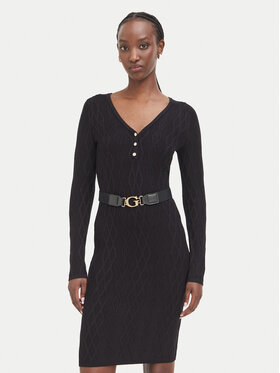 Guess Guess Плетена рокля W6BK62 Z1567 Черен Regular Fit