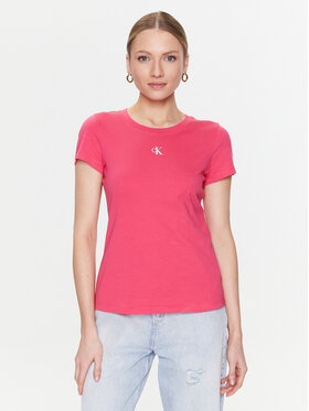 Calvin Klein Jeans Calvin Klein Jeans T-krekls J20J220300 Rozā Slim Fit