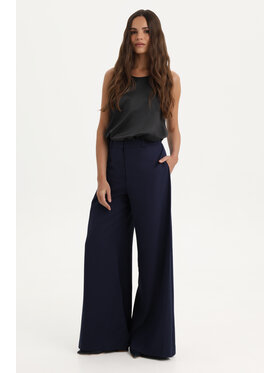 Deni Cler Milano Deni Cler Milano Spodnie materiałowe W-DC-5236-F2-I4-58-1 Granatowy Loose Leg