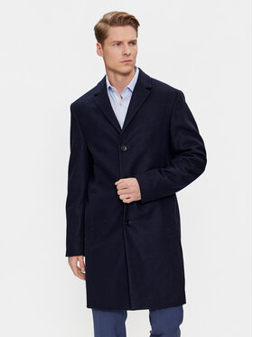 Calvin Klein Calvin Klein Vilnonis paltas K10K110462 Tamsiai mėlyna Regular Fit