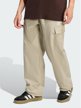 adidas adidas Spodnie cargo Trefoil Essentials Woven Beżowy Loose Fit