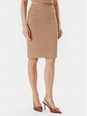 Guess Guess Mini suknja W5YD64 KAQL2 Bež Regular Fit