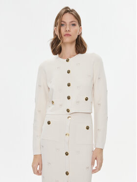 Pinko Pinko Strickjacke Orca 101903 A16F Écru Regular Fit