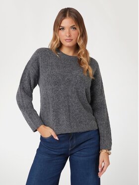 Guess Guess Sweter 170083 Szary Classic Fit