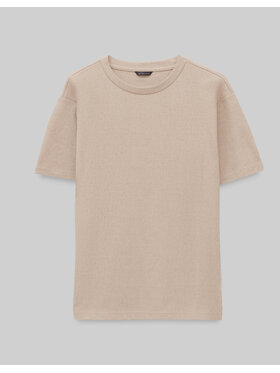 Borgio Borgio T-Shirt jacurso_bz Beżowy Classic Fit