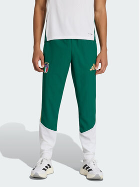 adidas adidas Spodnie materiałowe 161631 Zielony Regular Fit
