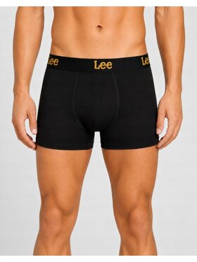 Lee Lee Bokserki Harkins 3 Pack Trunks Cotton Rich Comfort Stretch Czarny