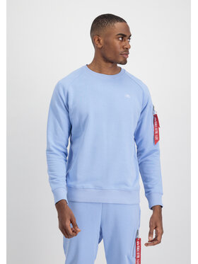 Alpha Industries Alpha Industries Bluza X-Fit Sweatshirt Niebieski Regular Fit