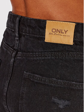 ONLY Jeans Kratke Hlače Jagger 15245695 Črna Mom Fit