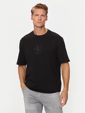 Armani Exchange Armani Exchange Футболка 6DZTLE ZJ9JZ 1200 Чорний Regular Fit