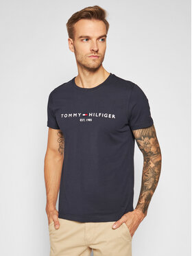 Tommy Hilfiger Tommy Hilfiger T-Shirt Core Logo Tee MW0MW11465 Dunkelblau Slim Fit