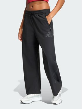 adidas adidas Spodnie materiałowe 159193 Czarny Loose Fit