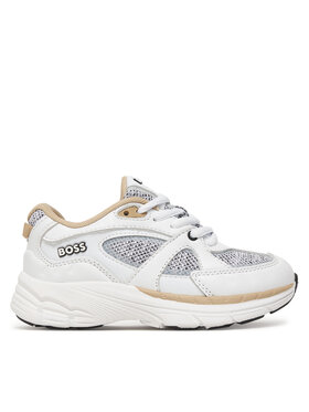 BOSS BOSS Sneakersy J52815 M Biela