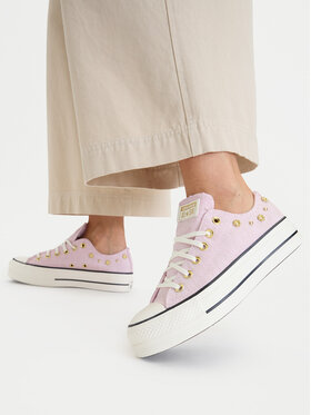 Converse Converse Sportbačiai Chuck Taylor All Star Lift Platform Heathered Glam​ A17595C Rožinė