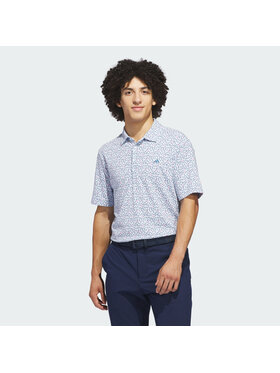 adidas adidas Polo 162290 Błękitny Regular Fit