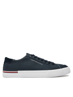 Tommy Hilfiger Tommy Hilfiger Tenisky Core Corporate Vulc Canvas FM0FM05398 Tmavomodrá