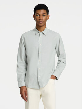 Selected Homme Selected Homme Koszula 16078867 Zielony Slim Fit