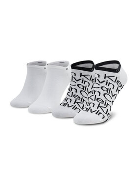 Calvin Klein Calvin Klein Set di 2 paia di calzini corti da uomo 701218714 Bianco