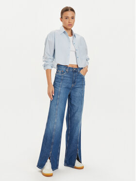 Tommy Jeans Jeans Hlače Claire DW0DW19609 Modra Wide Leg