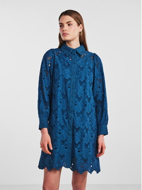 YAS YAS Hemdkleid 26030764 Dunkelblau Regular Fit