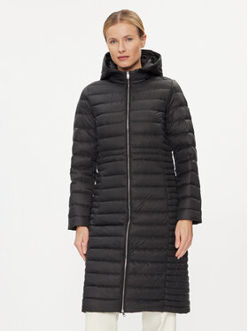 Tommy Hilfiger Tommy Hilfiger Пухено яке Feminine WW0WW39861 Черен Regular Fit