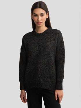 BIG STAR BIG STAR Sweter MAYAMESSA Czarny Oversize