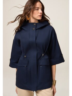 Oltre Oltre Cappotto 0058J000097N034 Blu Over Fit