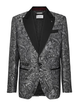 PHILIPP PLEIN PHILIPP PLEIN Marynarka 9767 Czarny Fitted Fit