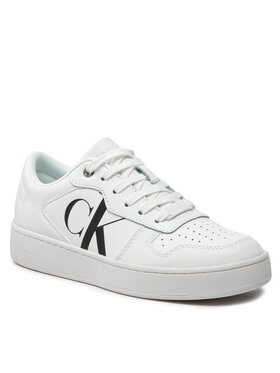 Calvin Klein Jeans Calvin Klein Jeans Sneakers Cupsole Laceup Basket Low Lth YW0YW00692 Bianco