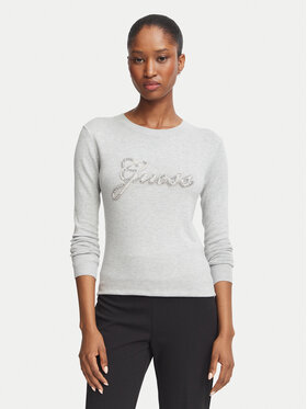 Guess Guess Pulover W6BR53 Z1454 Gri Regular Fit