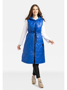 Perso Perso Vesta pikowana z troczkami Modrá Slim Fit