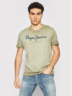Pepe Jeans Pepe Jeans T-Shirt West Sir New PM508009 Zelená Regular Fit