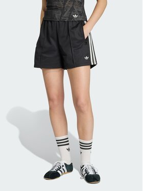 adidas adidas Szorty materiałowe 163052 Czarny Loose Fit