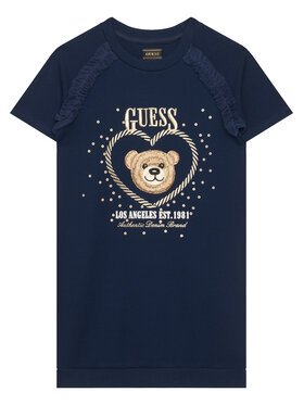 Guess Guess Ежедневна рокля K6RK01 KAUH0 Тъмносин Regular Fit