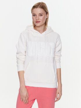 Ugg Ugg Pulóver Rey Fuzzy Logo 1121385 Ekru Relaxed Fit